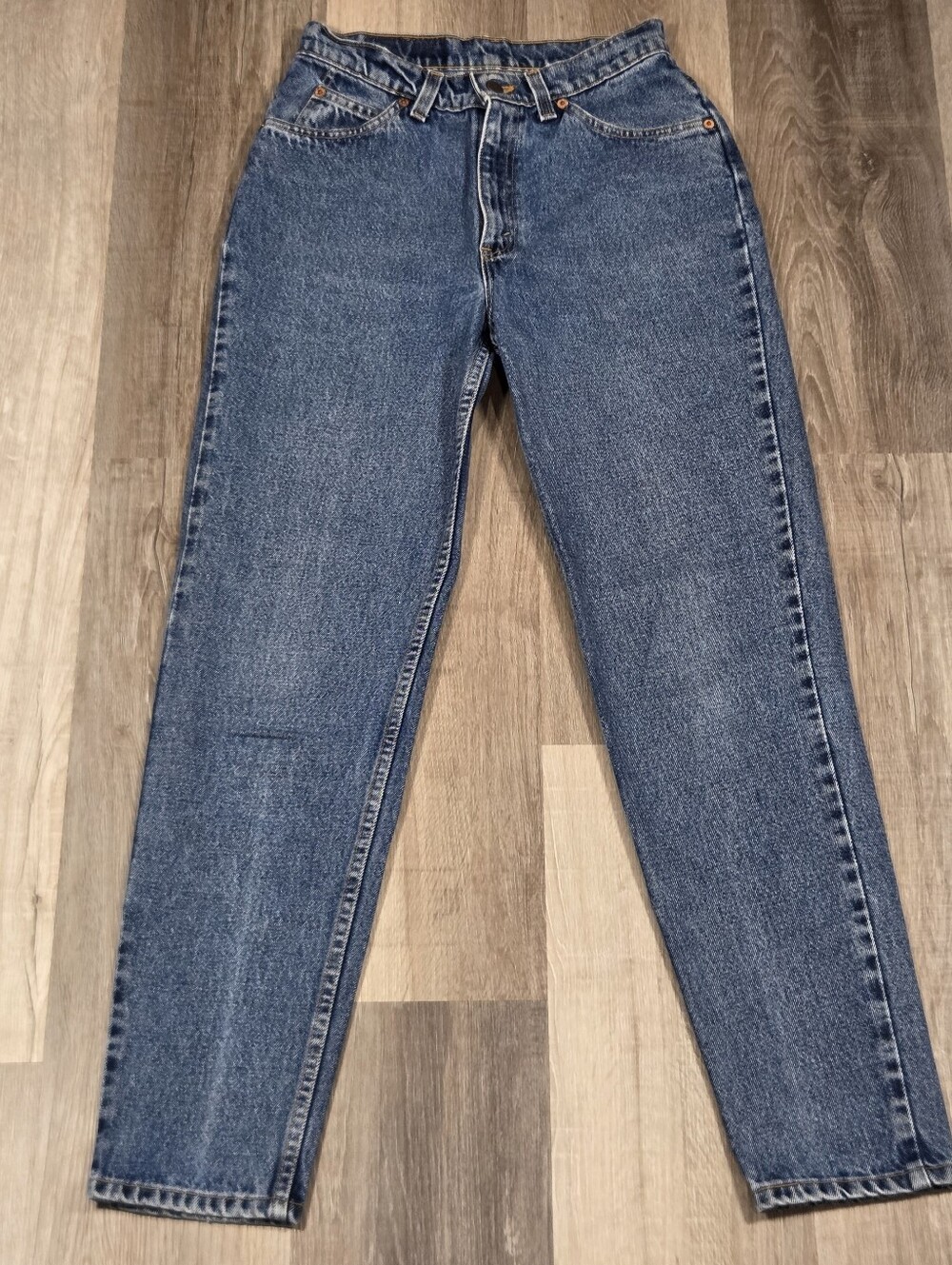 Vintage Levis 912 Jeans Womens 9 USA 90s Orange Tab Slim Fit Tapered Leg